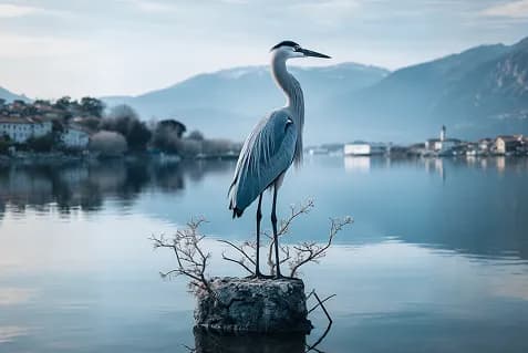 The heron that did not leave