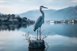 The heron that did not leave